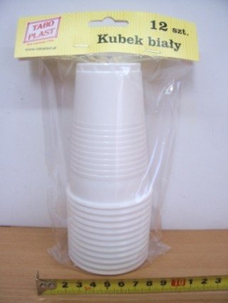 Kubki 200ml białe - 12szt.