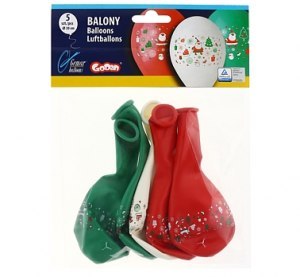 Balony premium "Mikołaj 12" 5szt. GB/PG24