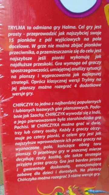 Gra CHIŃCZYK -TRYLMA