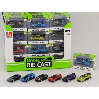 Auto sportowe metalowe 1:64