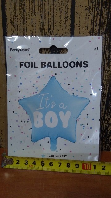 Balon foliowy 48cm GWIAZDKA BOY | FB22P-001J