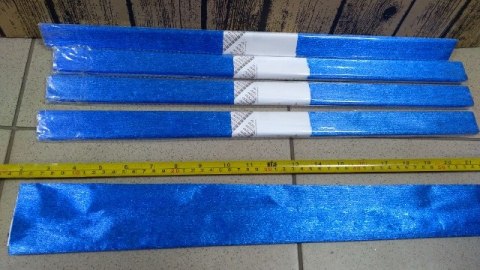 Bibuła 5szt. metalizowana NIEBIESKA 50x100cm | KRM-165 Bibuła 5szt. metalizowana NIEBIESKA 50x100cm | KRM-165