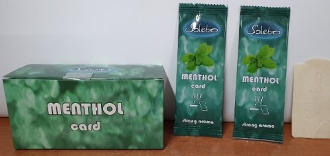 Karta aromatyzująca do papierosów 25szt. MENTHOL SOLEBO