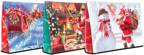 Torebki lakierowane świąteczne 380 x 100 x 292mm 12szt. | MP-41 ŚW Torebki lakierowane świąteczne 380 x 100 x 292mm 12szt. | MP-41 ŚW