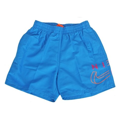 Spodenki kąpielowe Nike Split Logo Lap 4" Jr NESSC786 458
