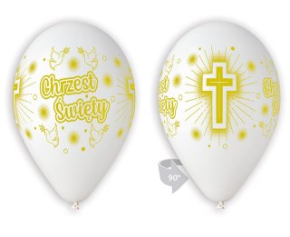 Balony Premium Chrzest Święty, 30cm - 5 szt.