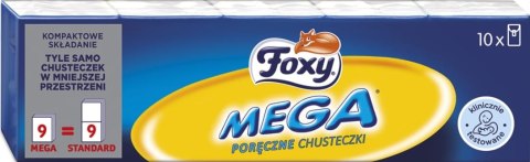 Chusteczki higieniczne FOXY Mega Mini 10x9szt