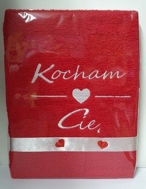 Ręcznik 50X100cm KOCHAM CIĘ