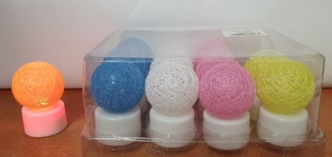 Lampki na baterie Led 12szt. COTTON BALLS