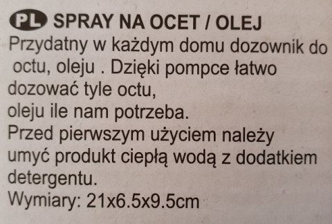 Spryskiwacz do oleju i octu 2w1 BB1151