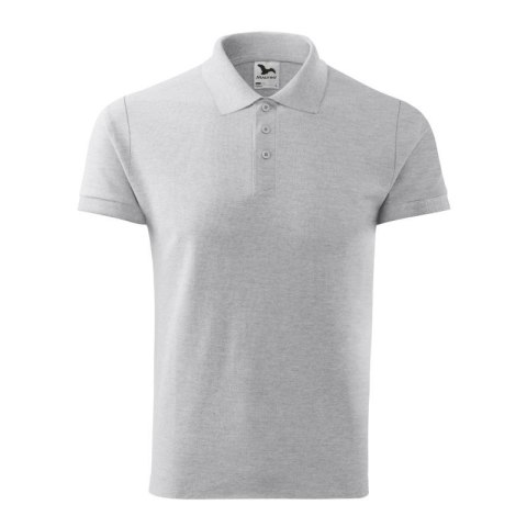 Koszulka polo Malfini Cotton M MLI-21203 jasnoszary melanż