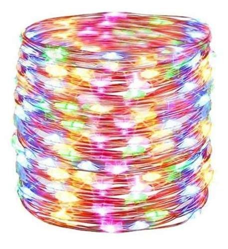 Lampki na druciku 100 LED - multicolor | 1699