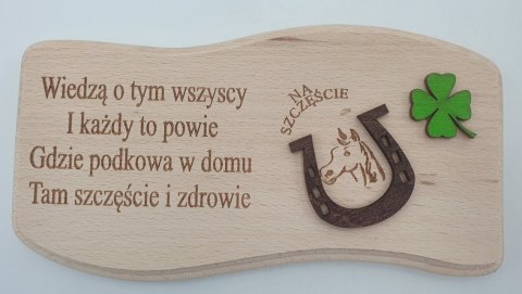 Deska fala ''podkowa na szczęście'' 19,5 x 10 cm. / P-5