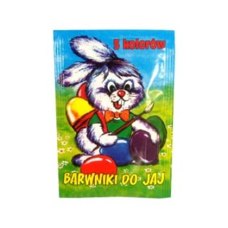 Barwniki do jajek 5 kolorów - 50szt.