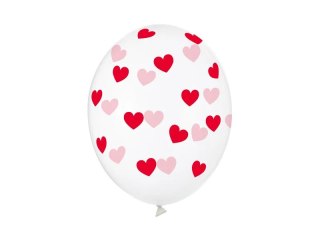 Balony 50szt. SERDUSZKA CRYSTAL 30cm SB14C-228-099R