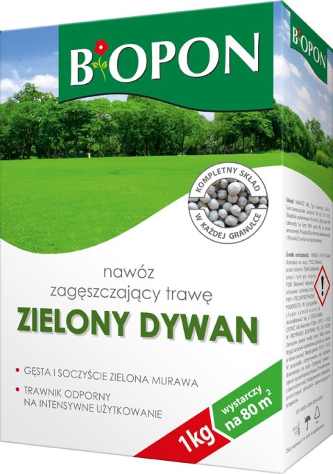 Nawóz zagęszczający trawę granulat 1kg Zielony dywan