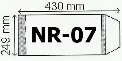 Okładka B5 regulowana 25szt. wys.249mm | 0547