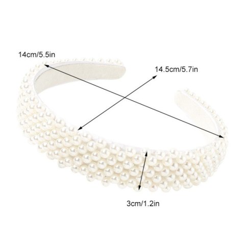 Opaska do włosów perełki O439