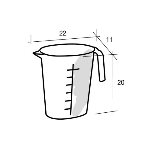 Dzbanek pojemnik z miarką 1,75l