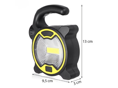 Lampa warsztatowa mocna led cob z uchwytem | 11303_Y ŻÓŁTY