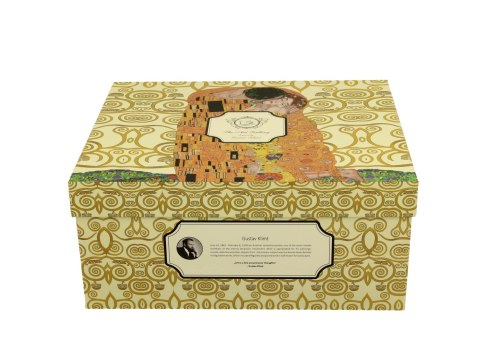 Filiżanki ze spodkami 250ml komplet 2szt. THE KISS ECRU by Gustav Klimt