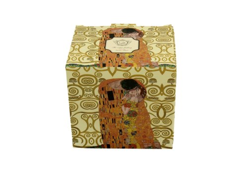 Kubek baryłka z zaparzaczem 430ml THE KISS Ecru by Gustav Klimt