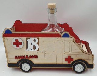 Karafka AMBULANS + 6 kieliszków 18 urodziny