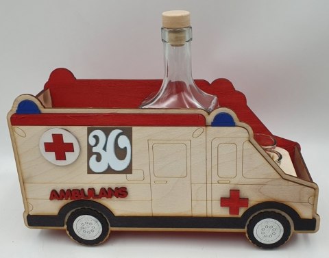 Karafka AMBULANS + 6 kieliszków 30 urodziny