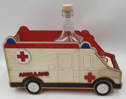 Karafka AMBULANS + 6 kieliszków 30 urodziny