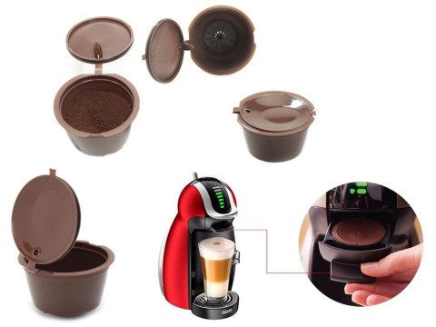 5 x kapsułki dolce gusto wielokrotnego użytku kawy