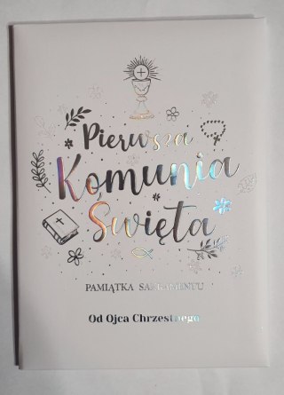 Album A5 Pamiątka Komunii od Ojca Chrzestnego NR017