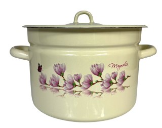 Garnek emaliowany z pokrywką Magnolia 9l /26cm