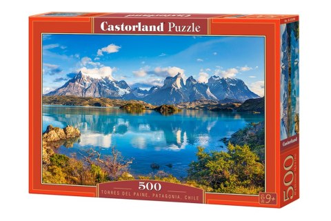 Puzzle 500 el. TORRES DEL PAINE, PATAGONIA, CHILE Castorland B-53698