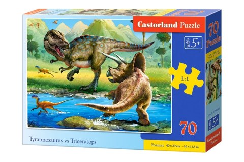 Puzzle 70 el.TYRANNOSAURUS VS TRICERATOPS Castorland B-070084