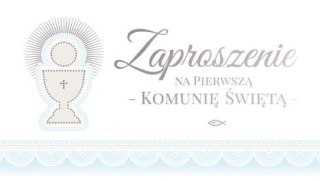 Zaproszenia 10szt KOMUNIA ŚWIĘTA ZK-54