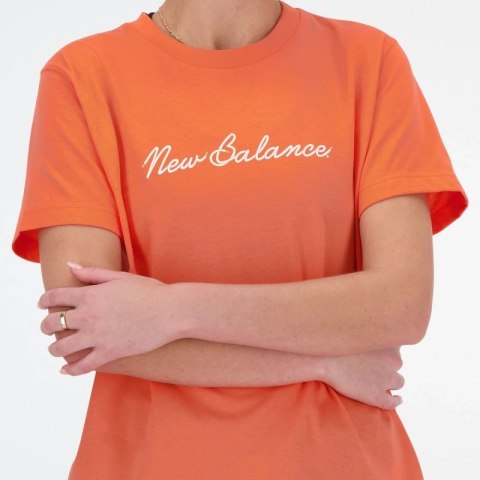 Koszulka New Balance S/S Script Tee Gfr W WT41909GFR