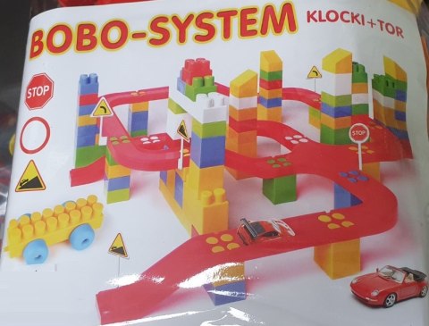 Klocki wielkie Bobo System + tor KW-ŚREDNIE 607