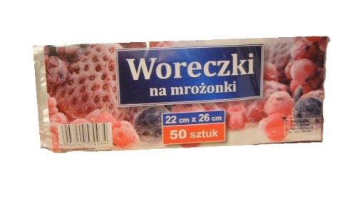 Woreczki na mrożonki 50 szt 22 x 26 cm