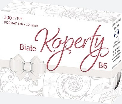 Koperty białe176x125mm 50szt. KB6_OGBI_523