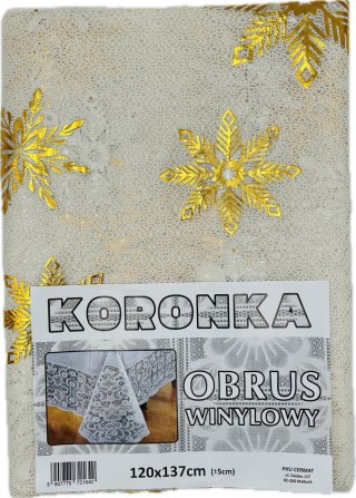 Obrus koronka Boże Narodzenie 120x137