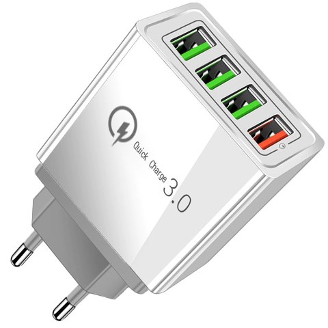 Ładowarka sieciowa szybka 4xusb quick charge 3.0 | 06262