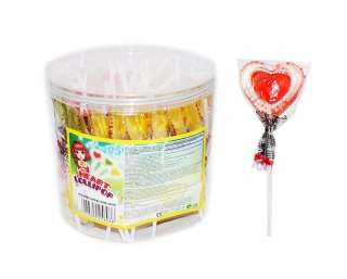 Lizaki serce 15g HEART LOLLIPOP 50 szt.