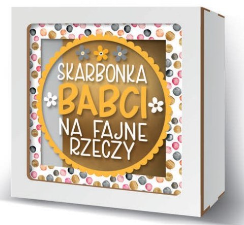 Skarbonka 17,5 x 17,5cm Dziękuję Babciu że jesteś!