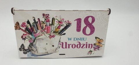 Pudełko mini drewno 18-nastka nr7