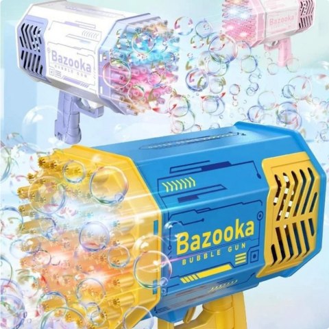 Pistolet automat do baniek bazooka na bańki bubble niebieska 963-13A