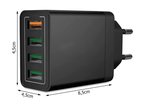 Szybka ładowarka sieciowa 4 xusb quick charge 3.0