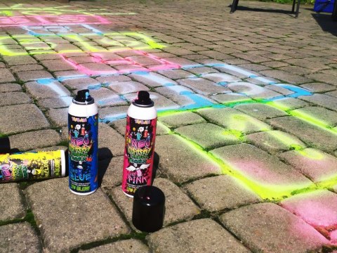 Tuban neonowa Kreda spray zrób graffiti ZA4518