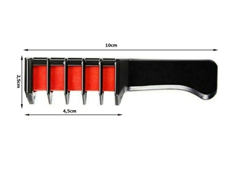 Grzebień kreda do farbowania włosów zmywalny 10szt.