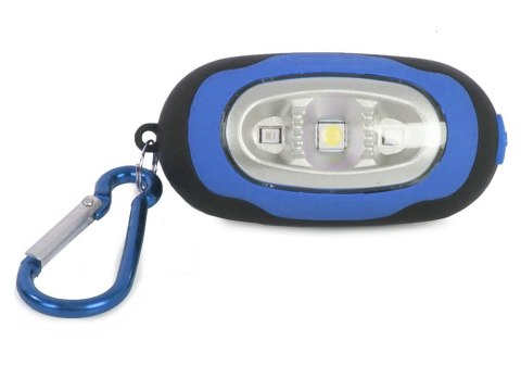 Mini latarka brelok 3 led lampka magnes do plecaka 14259