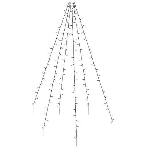 Lampki świąteczne na maszt choinka zewnętrzne 120 led